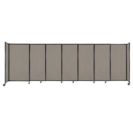 Versare StraightWall Sliding Portable Partition 15'6" x 5' Warm Pebble Fabric 1448569